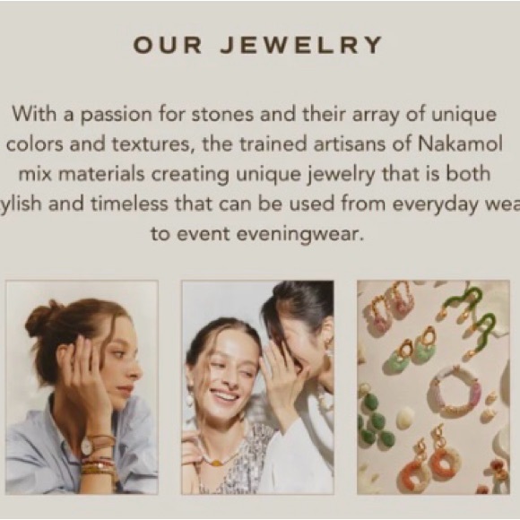 Nakamol Handcrafted Wire Wrapped Bracelet & Earrings Set Leather Natural Stones - Picture 13 of 15